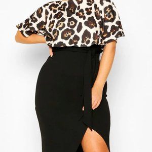 NWT BOOHOO PLUS DRESS SZ18